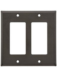 Country Tin Double GFI Cover Plate